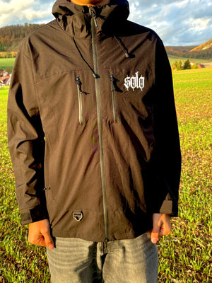 Unisex Black Solo Shell Jacket
