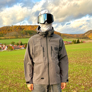 Unisex Grey Solo Shell Jacket