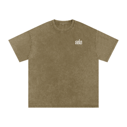 Snow Washed Solo Mountain Graphic T-shirt