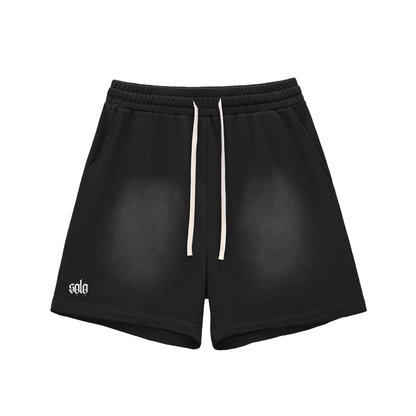 Sun Fade Raw Edge Cotton Solo Shorts