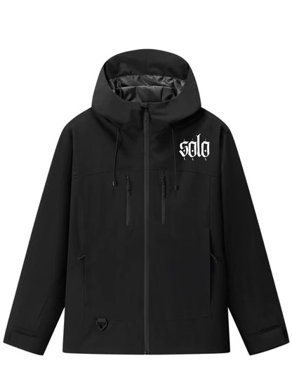Unisex Black Solo Shell Jacket